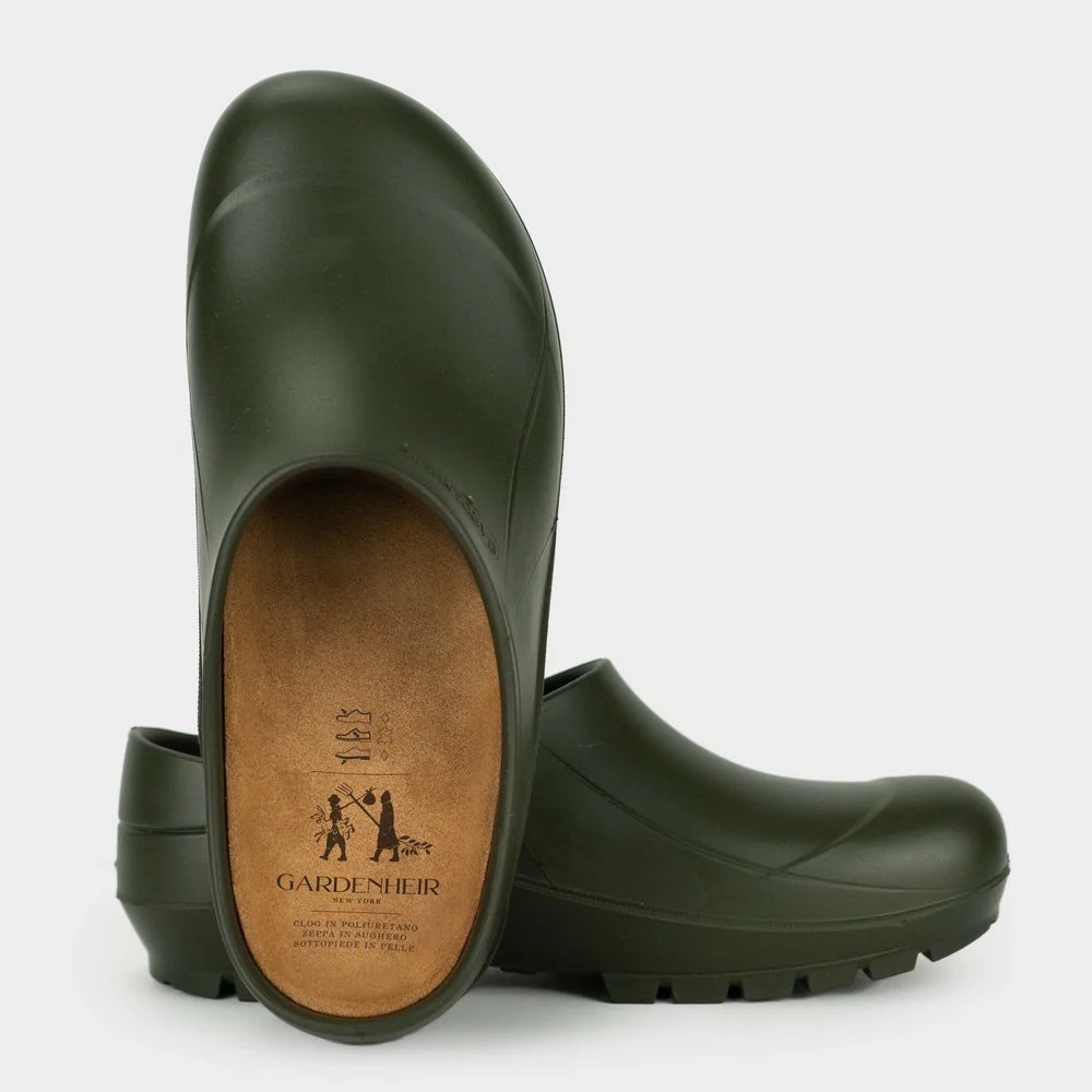 Women's Olive Green Italian Garden Clogs 36
